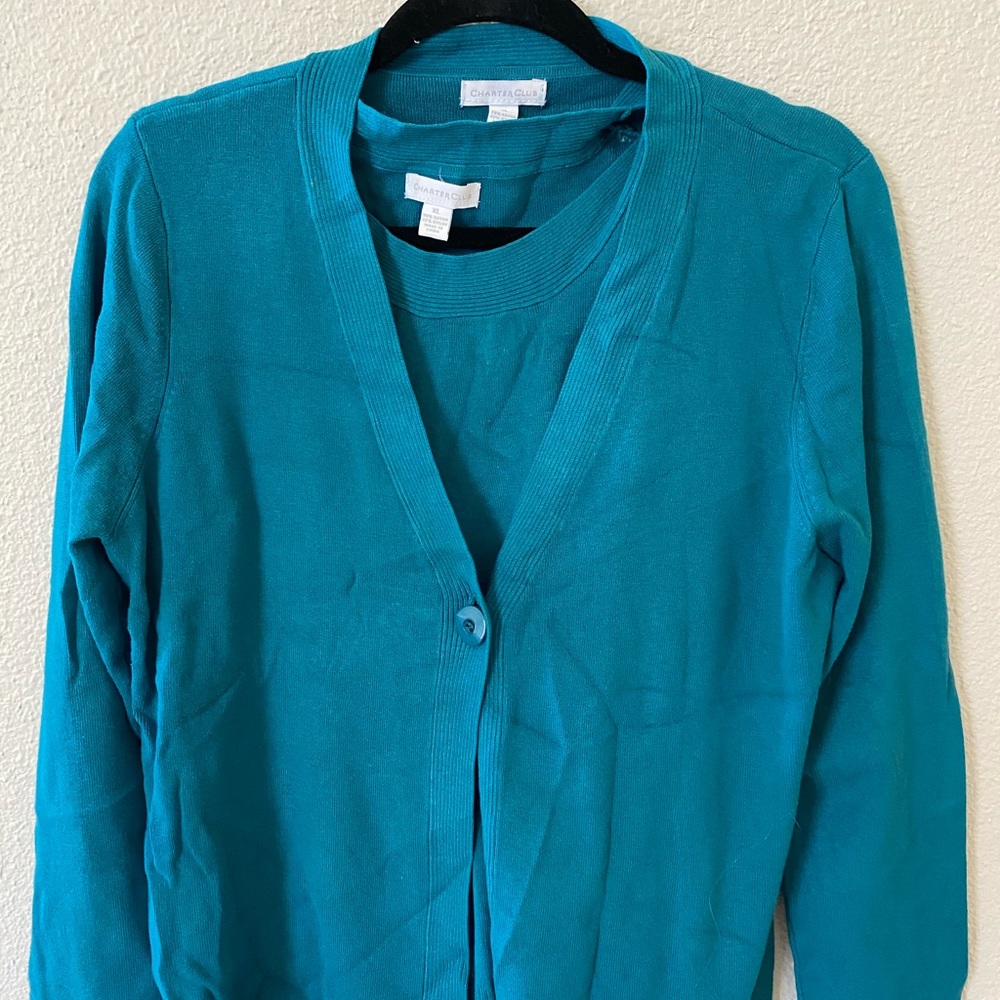 Two Piece Cardigan with matching Top set.